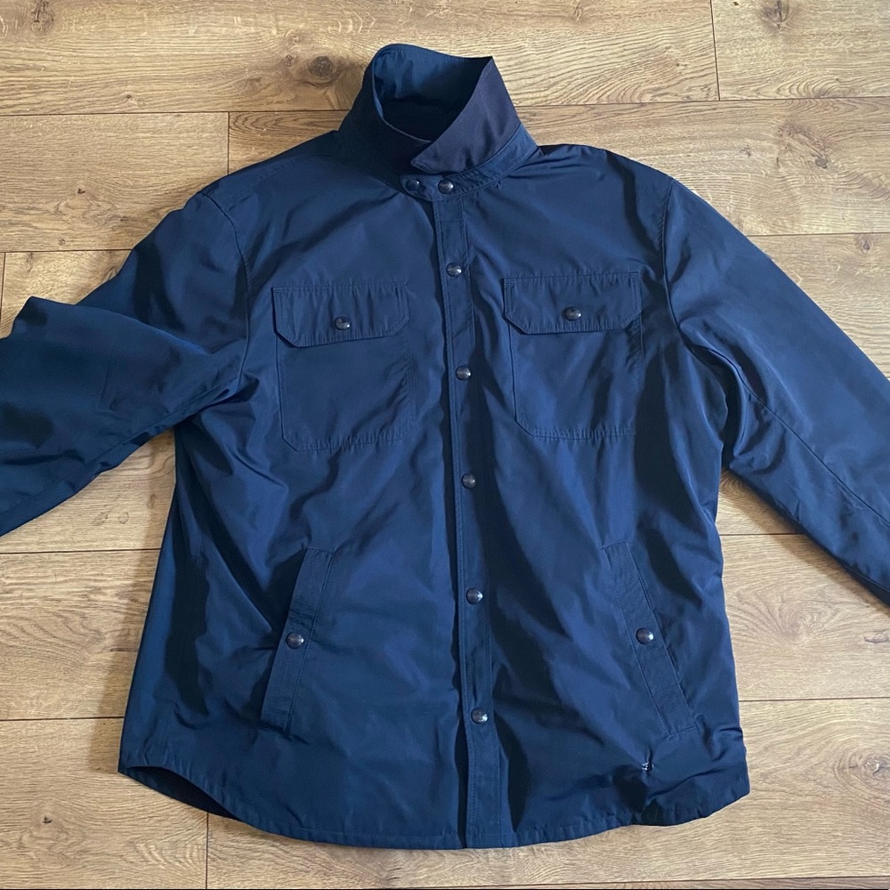 Polo Ralph Lauren Navy Blue Black reversible shirt jacket
